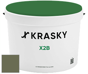 Краска X2B X Krasky глубокоматовая краска для потолков цвет NCS S 6020-G50Y 