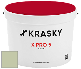 Краска X PRO 5 X Krasky матовая краска для стен и потолков цвет 3525 