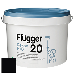 Краска Flugger Dekso H2O 20 полуматовая краска цвет RAL 9005 