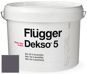 Краска Flugger Dekso 5 матовая краска цвет NCS S 7010-R50B 