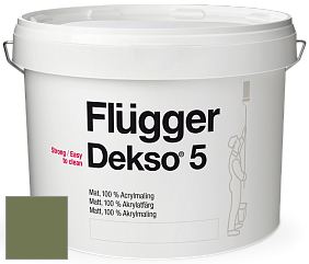 Краска Flugger Dekso 5 матовая краска цвет 3528 