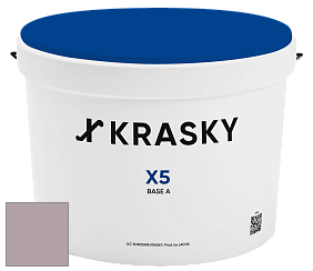 Краска X5 X Krasky матовая краска для стен и потолков цвет NCS S 3010-R20B 