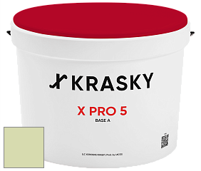 Краска X PRO 5 X Krasky матовая краска для стен и потолков цвет NCS S 1020-G50Y 