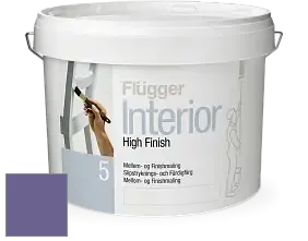 Краска Flugger Interior High Finish 5 матовая акриловая краска-грунт цвет NCS S 4040-R60B 