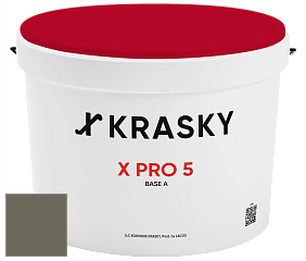 Краска X PRO 5 X Krasky матовая краска для стен и потолков цвет 5318 