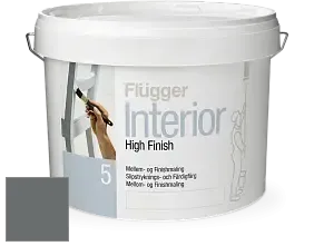 Краска Flugger Interior High Finish 5 матовая акриловая краска-грунт цвет NCS S 6502-B50G 