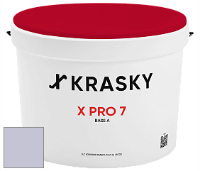 Краска X Pro 7 X Krasky матовая краска для стен и потолков цвет NCS S 1515-R60B 