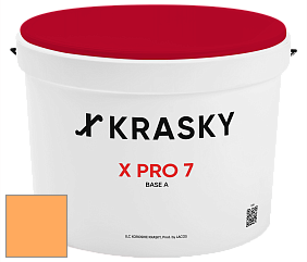 Краска X Pro 7 X Krasky матовая краска для стен и потолков цвет NCS S 0560-Y30R 