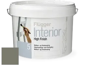 Краска Flugger Interior High Finish 5 матовая акриловая краска-грунт цвет RAL 7003 