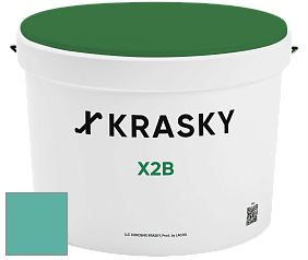 Краска X2B X Krasky глубокоматовая краска для потолков цвет NCS S 2040-B70G 
