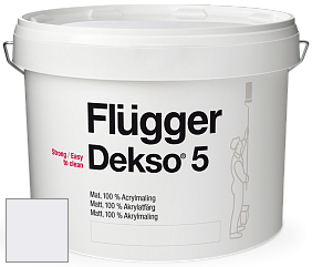 Краска Flugger Dekso 5 матовая краска цвет 5451 