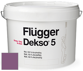 Краска Flugger Dekso 5 матовая краска цвет NCS S 4040-R40B 
