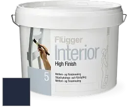 Краска Flugger Interior High Finish 5 матовая акриловая краска-грунт цвет RAL 5011 