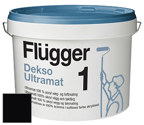 Краска Flugger Dekso 1 ультраматовая краска цвет RAL 9005 