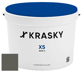 Краска X5 X Krasky матовая краска для стен и потолков цвет 5328 