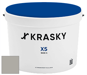 Краска X5 X Krasky матовая краска для стен и потолков цвет 5376 