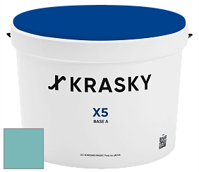Краска X5 X Krasky матовая краска для стен и потолков цвет NCS S 2030-B40G 