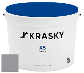 Краска X5 X Krasky матовая краска для стен и потолков цвет NCS S 4005-R50B 