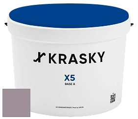 Краска X5 X Krasky матовая краска для стен и потолков цвет NCS S 4010-R30B 