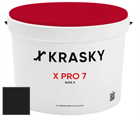 Краска X Pro 7 X Krasky матовая краска для стен и потолков цвет RAL 8022 