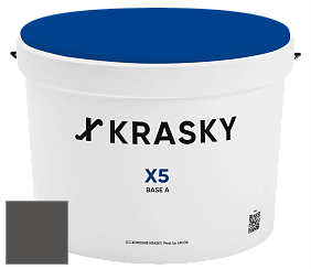 Краска X5 X Krasky матовая краска для стен и потолков цвет NCS S 8000-N 