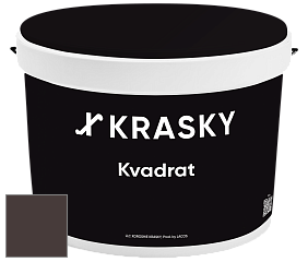 Краска X2B Kvadrat X Krasky матовая краска для потолков глубокого чёрного цвета цвет NCS S 8505-R 