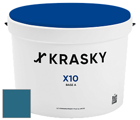 Краска X10 X Krasky шелковисто-матовая краска для стен и потолков цвет 2487 