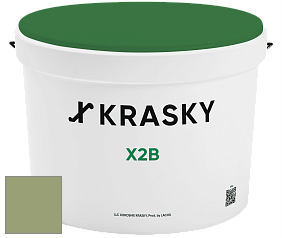 Краска X2B X Krasky глубокоматовая краска для потолков цвет NCS S 3030-G40Y 