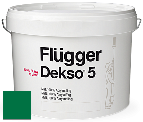 Краска Flugger Dekso 5 матовая краска цвет RAL 6029 