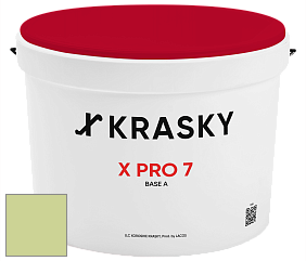 Краска X Pro 7 X Krasky матовая краска для стен и потолков цвет NCS S 1030-G50Y 