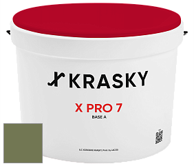 Краска X Pro 7 X Krasky матовая краска для стен и потолков цвет 3528 