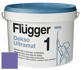Краска Flugger Dekso 1 ультраматовая краска цвет NCS S 3050-R60B 