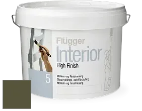 Краска Flugger Interior High Finish 5 матовая акриловая краска-грунт цвет NCS S 7020-G70Y 