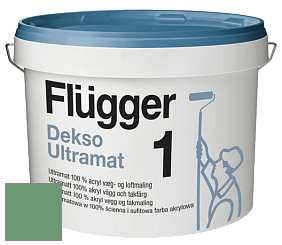 Краска Flugger Dekso 1 ультраматовая краска цвет NCS S 3040-G10Y 