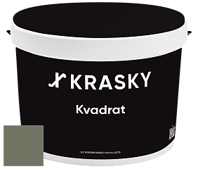 Краска X2B Kvadrat X Krasky матовая краска для потолков глубокого чёрного цвета цвет NCS S 6010-G50Y 