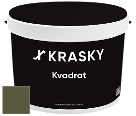 Краска X2B Kvadrat X Krasky матовая краска для потолков глубокого чёрного цвета цвет NCS S 6530-G50Y 