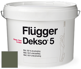 Краска Flugger Dekso 5 матовая краска цвет 4518 