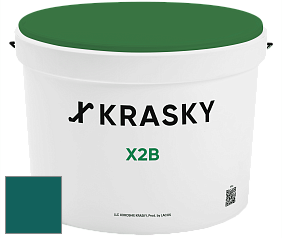 Краска X2B X Krasky глубокоматовая краска для потолков цвет NCS S 5540-B50G 