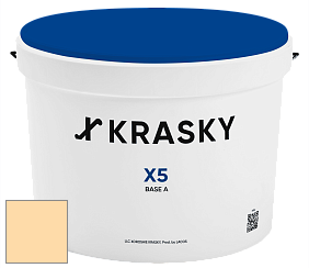 Краска X5 X Krasky матовая краска для стен и потолков цвет NCS S 0520-Y20R 