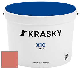 Краска X10 X Krasky шелковисто-матовая краска для стен и потолков цвет NCS S 2050-Y80R 