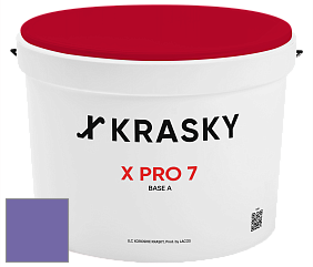 Краска X Pro 7 X Krasky матовая краска для стен и потолков цвет NCS S 3050-R60B 
