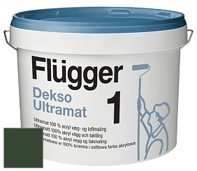 Краска Flugger Dekso 1 ультраматовая краска цвет RAL 6020 