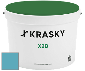 Краска X2B X Krasky глубокоматовая краска для потолков цвет NCS S 2040-B10G 