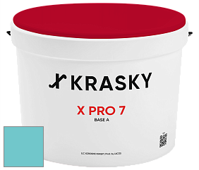 Краска X Pro 7 X Krasky матовая краска для стен и потолков цвет NCS S 1040-B30G 
