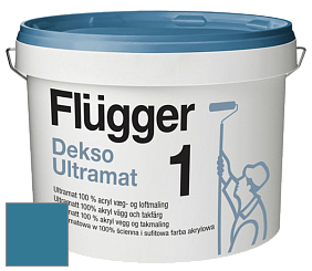 Краска Flugger Dekso 1 ультраматовая краска цвет NCS S 4040-B 