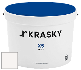 Краска X5 X Krasky матовая краска для стен и потолков цвет 5421 