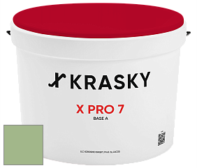 Краска X Pro 7 X Krasky матовая краска для стен и потолков цвет NCS S 2030-G30Y 