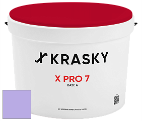 Краска X Pro 7 X Krasky матовая краска для стен и потолков цвет 1444 