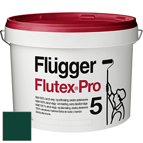 Краска Flugger Flutex Pro 5 матовая краска цвет RAL 6005 