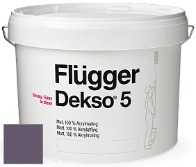 Краска Flugger Dekso 5 матовая краска цвет NCS S 6020-R50B 